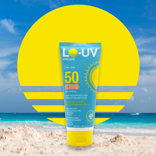 圖片 美國  LO-UV SPF 50 KIDS Sunscreen Lotion 89ML/ 3 OZ 兒童防曬乳液